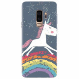 Husa silicon pentru Samsung S9 Plus, Unicorn Rainbow