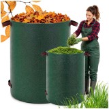 Sersimo Cos Pliabil Gradina 300L PP Verde 68x84cm pentru Frunze si Iarba