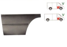 Panou reparatie usa Ford Transit (VE6/VE83/VE64), 10.1985-09.1994 model Scurt si Mediu, partea dreapta, parte inferioara, fata; 565 mm, cu 2 nervuri,