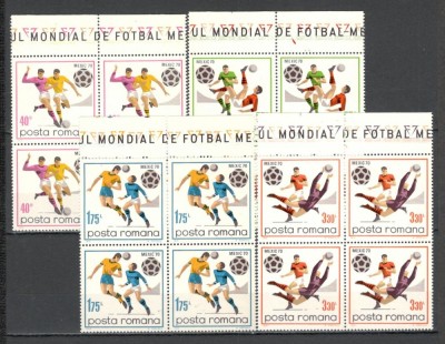 Romania.1970 C.M. de fotbal MEXIC bloc 4 YR.461 foto