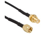 Cablu coaxial 1m SMA tată-SMA mamă 50&Omega; - AMPHENOL RF