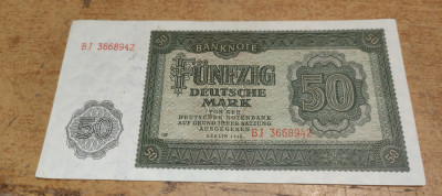 Bancnota 50 Deutsche Mark 1948 BJ3668942 #A5918HAN foto