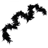 Pene Deghizare Halloween, Tinsel Argintiu, 170cm, Negru