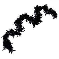 Pene Deghizare Halloween, Tinsel Argintiu, 170cm, Negru