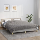 VidaXL Pătură cu greutăți, gri, 220x230 cm, 15 kg, material textil