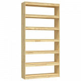 Cumpara ieftin Biblioteca/Separator camera, 100x30x200 cm, lemn masiv pin