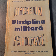 Disciplina militara dimensiuni psihologice Gheorghe Aradavoaice