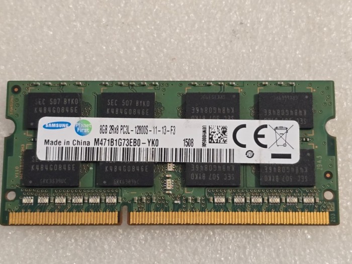 Memorie RAM laptop SAMSUNG 8GB, DDR3L,1600Mhz, Voltaj 1.35V