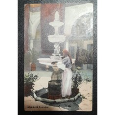 Carte postala, Constantinopole, A la Fontaine, color
