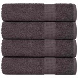 vidaXL Prosoape de m&acirc;nă 4 buc Antracit 50x100 cm 360 g/m&sup2; 100% bumbac