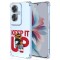 Husa antisoc pentru oppo reno11 f - protectie tpu airbag transparenta keep it up