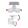 Reflector solar 8W 500lm IP65 cu senzor de miscare si cap rotativ 2 LED-uri COB, Phenom