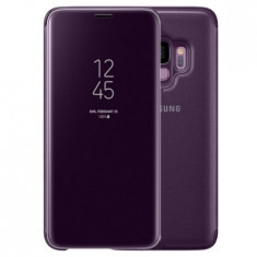 Husa SAMSUNG Galaxy S9 - Flip Wallet Clear (Violet) foto