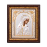 Icoana argint Maica Domnului de la Fatima