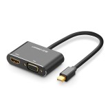 Adaptor Audio si Video HDMI / VGA - mini DisplayPort UGREEN MD115, Full HD, 1080p, Negru