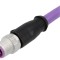 Conector M12 tată 4 pini drept cu cablu 5m HARTING Profibus