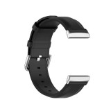 Cumpara ieftin Curea Edman din piele compatibila cu Fitbit Versa 3 / Sense, Negru