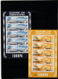 Gibraltar 1988-Europa CEPT,Transport si comunicatie,coli mici 5 serii,MNH, Organizatii internationale, Nestampilat