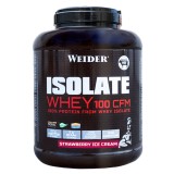 Izolat proteic cu aroma de Strawberry Ice Cream Isolate Whey 100CFM, 2000g, Weider