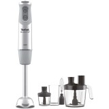 Mixer vertical Tefal Quickchef HB65LD38, Functii Pulse, Turbo, 20 viteze, Picior Inox, Pahar, Tocator, Tel, Alb