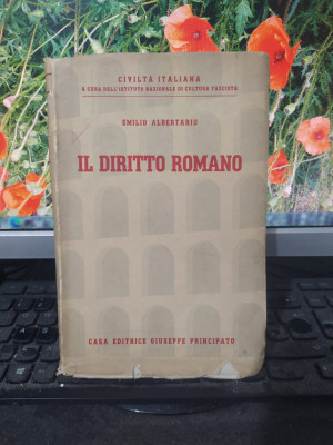 Emilio Albertario, Il diritto romano, Dreptul roman, Milano - Messina 1940, 065 foto