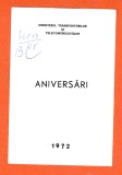 TSV - PLIANT DE PREZENTARE ANIVERSARI 1972 LP 801