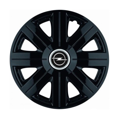Set 4 Capace Roti, potrivite jantelor de R14, pentru Opel, model Cosmos Negru foto