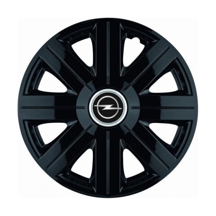 Set 4 Capace Roti, potrivite jantelor de R14, pentru Opel, model Cosmos Negru