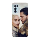 Husa compatibila cu Oppo A54 5G, Viceversa, model Daenerys and Jon Game of Thrones, Silicon, TPU, Transparent, Carcasa