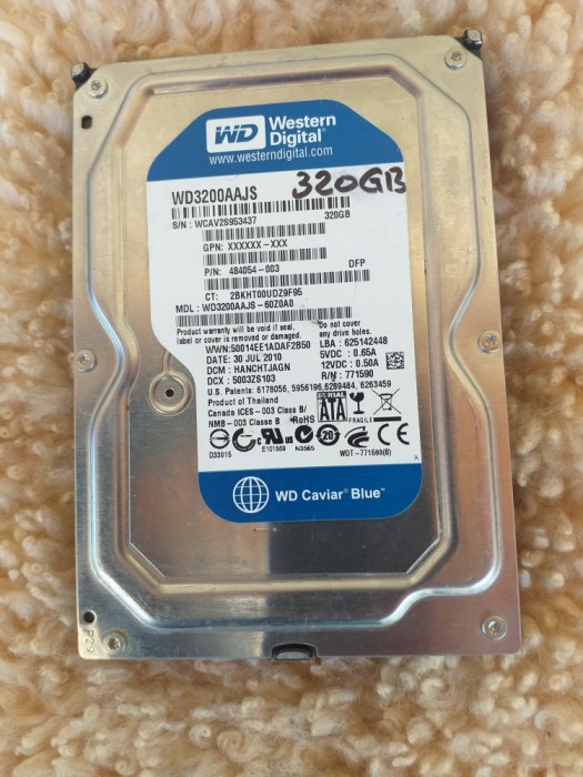 HDD 3,5 WD 320 GB SATA