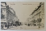 BUCURESTI , BULEVARDUL ELISABETA , CARTE POSTALA , 1916