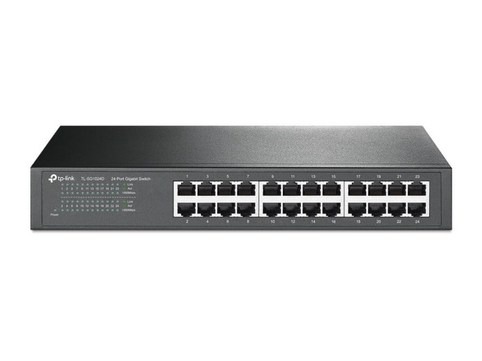 Switch 24 porturi RJ45 Gigabit, Unmanaged, 1U - TP-Link TL-SG1024D