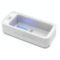 Aparat de curatat cu vibratii ultrasonice pentru cosmetice, bijuterii, ochelari, sterilizare UV si dezinfectare, 45 kHz, plastic, acumulator 250 mAh,