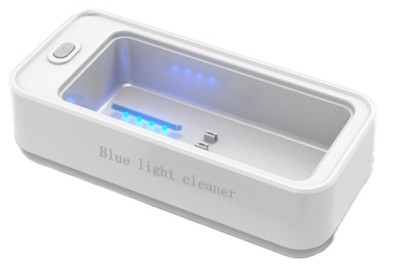 Aparat de curatat cu vibratii ultrasonice pentru cosmetice, bijuterii, ochelari, sterilizare UV si dezinfectare, 45 kHz, plastic, acumulator 250 mAh, foto
