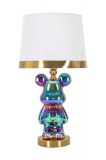 Cumpara ieftin Lampa de masa Bear, Mauro Ferretti, &Oslash;30 x 54 cm, 1 x E27, 40W, ceramica/fier, multicolor