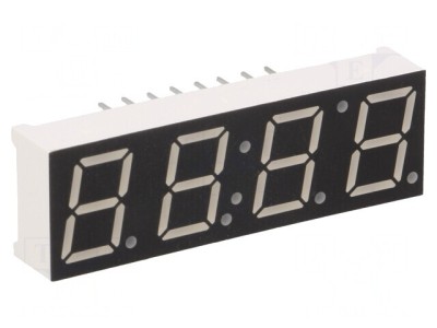 Afișaj LED 7 Segmente 10mm 4 Digits Roșu foto