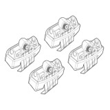 Kit montaj bare plafon C167 pentru Kia Picanto 5 usi, Alumia Quadra/Silenzio