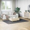 Covor lavabil moale și pufos 160x230 cm anti-alunecare antracit
