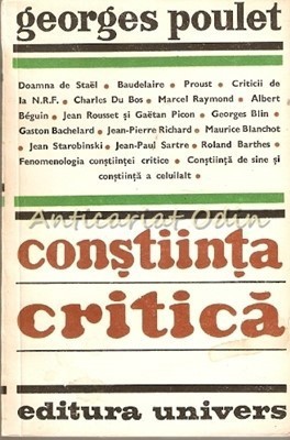 Constiinta Critica - Georges Poulet
