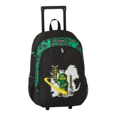 Troller băieți neechipat LEGO - design NinjaGo, Green, 35L, material 600D foto