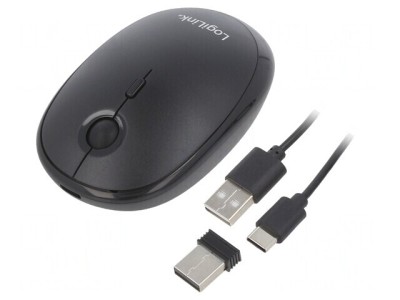 Mouse Optic Negru Wireless Bluetooth 4.0 10m foto