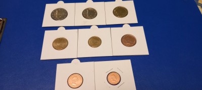 Set 8 Monede Comemorative UNC Luxemburg 2022 foto