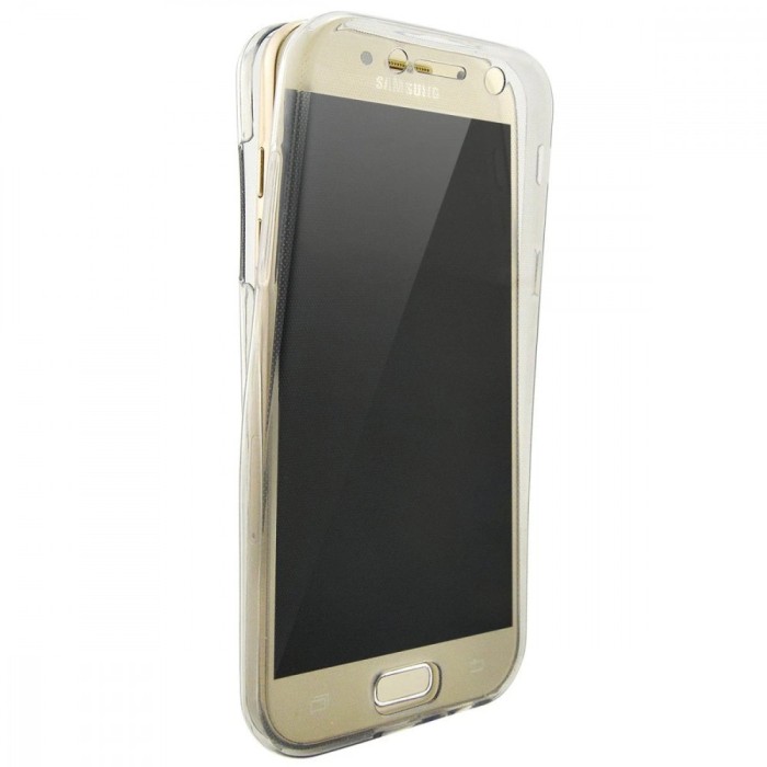 Husa Full TPU 360&deg; (fata + spate) pentru Samsung Galaxy A5 (2017), Transparent