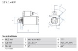 BOSCH 0 986 022 800 starter