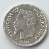 Franța 20 centimes 1867A/Paris argint Napoleon lll, Europa