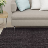 VidaXL Covor din sisal pentru ansamblu de zg&acirc;riat, negru, 80x250 cm