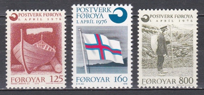 Insulele Feroe 1976 - Postverk F&oslash;roya independentă financiar, MNH