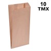 Set 10 Sacose Cadou Kraft Maro, 14x7x28 cm, Hartie, Design Uni, универсален, универсален