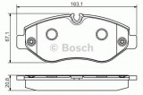 Set placute frana,frana disc MERCEDES SPRINTER 3,5-t platou / sasiu (906) (2006 - 2016) BOSCH 0 986 495 098