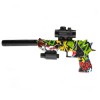 Pistol automat pe bile gel 40 cm cu lunetă, acumulator și 3300 bile (300+3000), Skleplolki